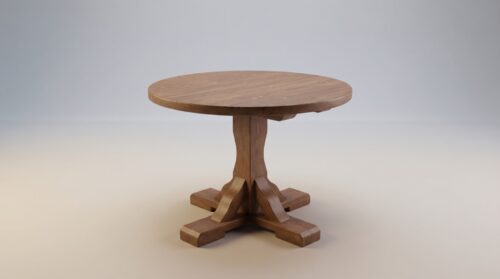 Стол круглый уличный со щелями СТ-02